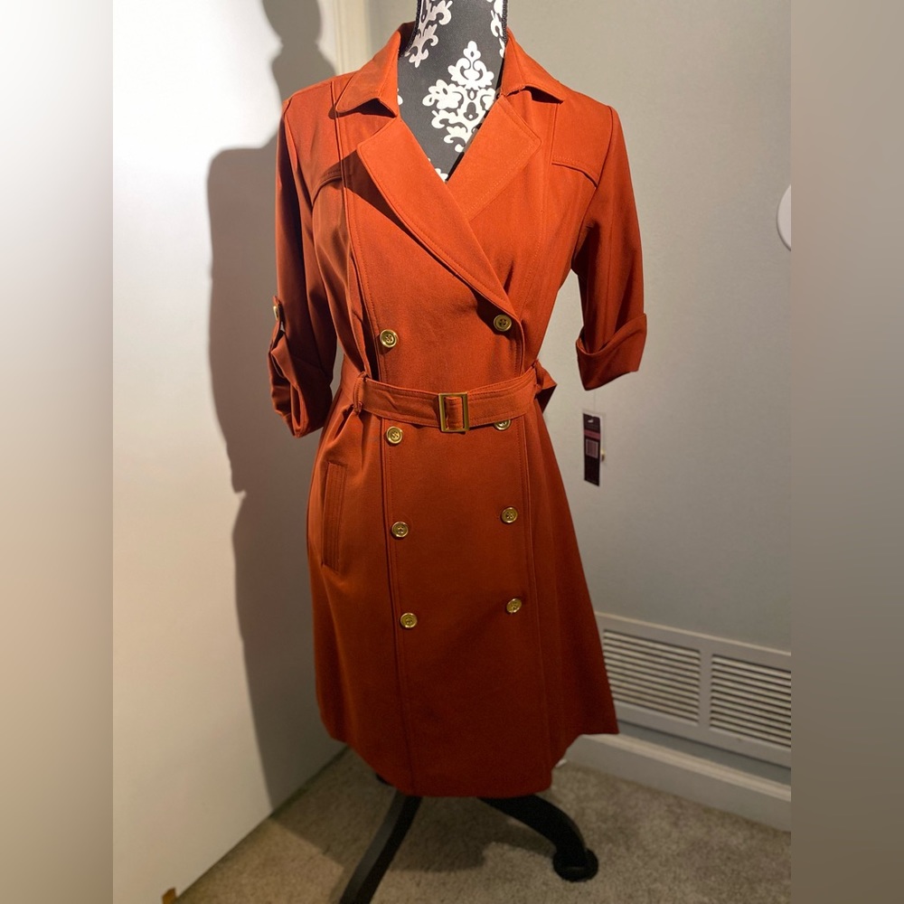 New orange midi dress